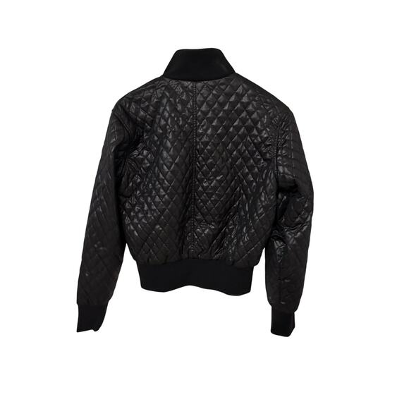 Y2K Members Only old school black jacket cropped sz S old school winter zip up - Picture 11 of 15